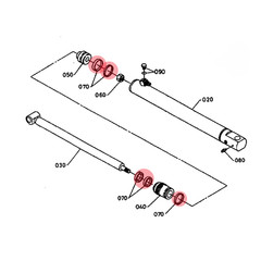 Seal Kit Fits Kubota LA350 LA400 LA450 (C,S) LA650 (C) Bucket Cyl 75540-64400