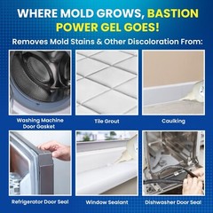 Mold Stain Remover Power Gel Cleaner for Front Loader Washing Machine Seal 7oz