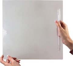 Elegant Clear Flat Screen Door Slider for 12-Inch Tracks – Tool-Free Replacement