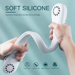 Portable Neck Fan Cooling Rechargeable Bladeless Fan Hands-Free USB Air Cooling