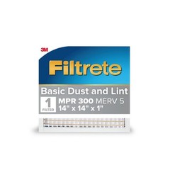 MPR 300 Dust Reduction Filter HVAC Air Filter 1 Inch Pleated 3 Month Use