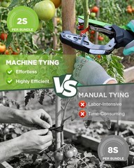 WORKPRO Plant Tying Machine Lightweight Tape Gun for Tying Vines & Support Plant