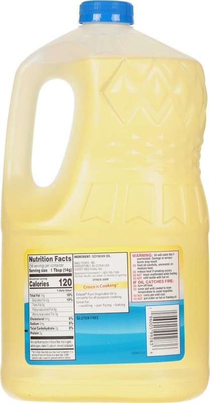 Crisco Pure Vegetable Oil, Cooking Oil, 1 gal. gallery
