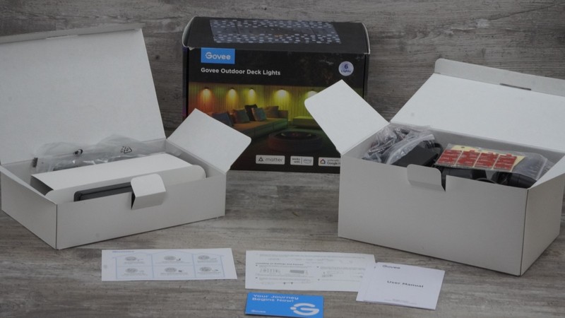Govee Outdoor Deck Lights Model: H7067 6 RGBIC LED Multicolor App Control Alexa
