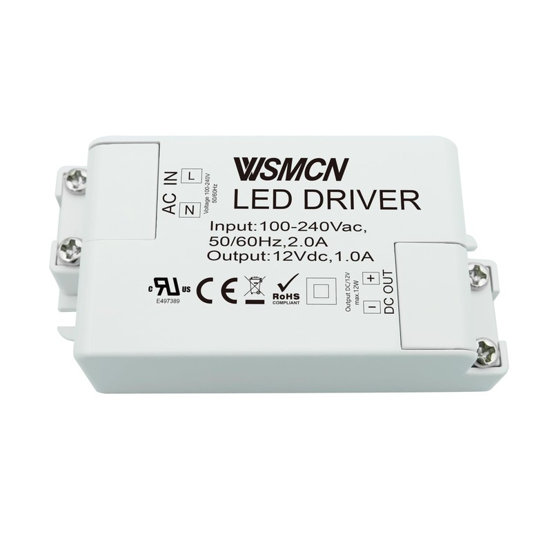 12W LED Driver AC 100-240V to DC 12V 1.0A Power Supply Transformer,Converter …