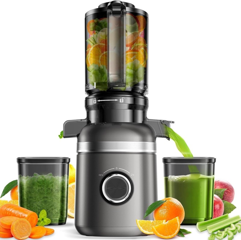GlowWise Cold Press Juicer Machines for Whole Vegetables & Fruits Slow