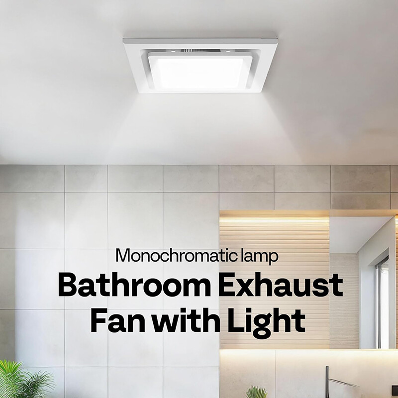 2set Bathroom Exhaust Fan 165 CFM with 6500K LED Light & Duct Hose 1.5 Sones Fan gallery