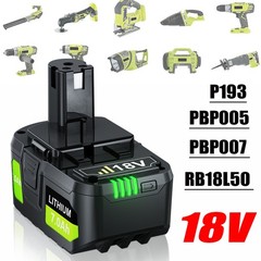 For Ryobi 18V PBP005 P193 PBP007 P108 P191 P102 Power Tools Battery/Charger