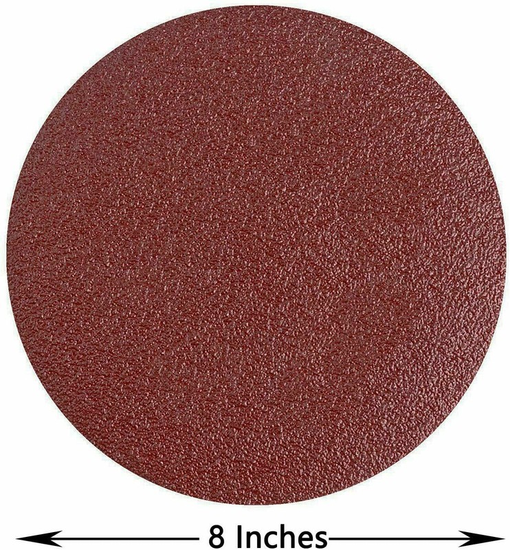 60 PCS 8 in 9 in 12 in PSA Sanding Discs 80/100/120/180/240/400 Grit Sticky Back
