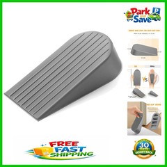 Extra Large Rubber Door Stopper – 1.9 Inches High, Non-Slip Wedge for Safety
