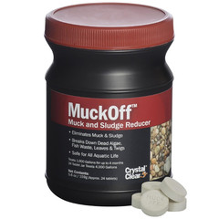 CrystalClear MuckOff 24 Tablets Natural Bacteria for Pond Water Treatment