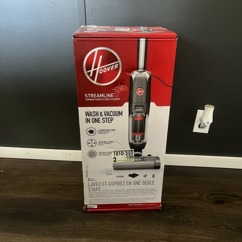 Hoover Streamline Corded Wet/Dry Vacuum Cleaner for Hard Floor, Self Cleaning