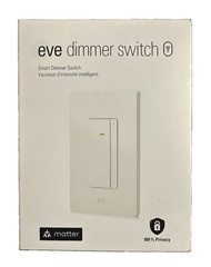Eve Dimmer Switch (Matter) Smart Dimmer Switch, For Alexa/ Apple & Google Home