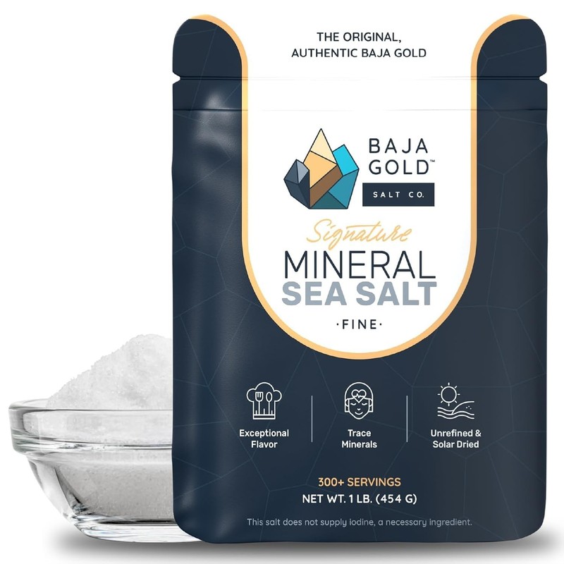 Baja Gold Mineral Sea Salt, Fine Grind, 1 Lb. Bag gallery
