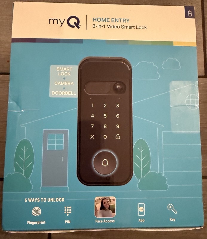 myQ Secure View™ 3-in-1 Smart Lock with 2K HDR Video Doorbell Camera