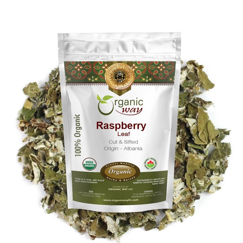 Organic Way Raspberry Leaf Cut & Sifted – Organic, Kosher & USDA Certified