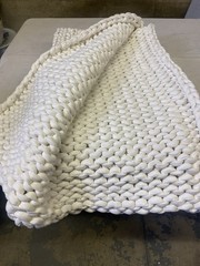 Bearaby Cotton Napper Throw 20 Lb Retail $299 Cloud ☁️ White
