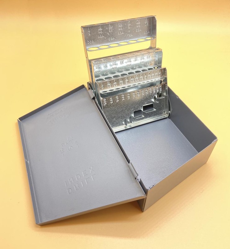 Drill Hog® Empty Case for 26 Piece Drill Bit Set Case Index MADE IN USA Warranty gallery