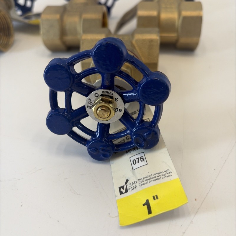 5 Everbilt 1 in. x 1 in. Brass FPT Compact-Pattern Threaded Gate Valve 5 Pack gallery