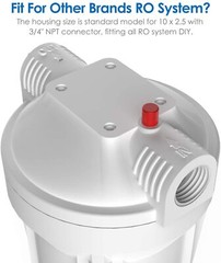 SimPure 10 Inch Whole House Water Filter Housing 10″ x2.5″ Cartridge Filtration