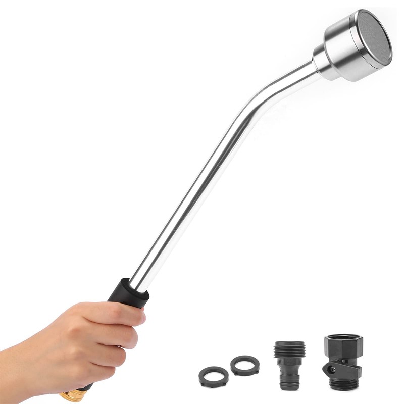 18-inch Soft Rain Watering Wand with Shut Off Valve, Lightweight and Durable …