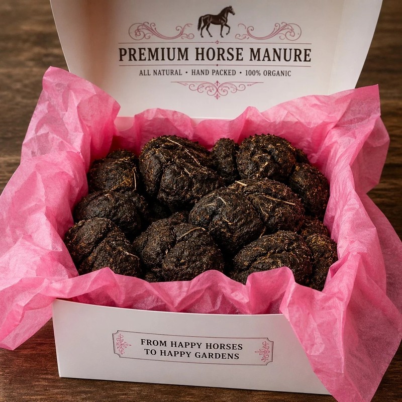 5 + Pounds, Premium PURE Raw Horse Manure , many available. Large private herd.