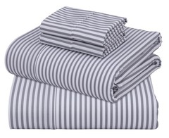 100% Cotton Sheets – King Size Percale Bedding, Cooling & Breathable, Durable wi
