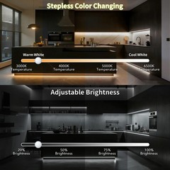 16.4Ft LED Strip Lights,Cuttable Dimmable Linkable Waterproof with Remote