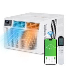8,000 BTU Window Air Conditioner and Heat 350 Sq.Ft Room Wifi APP Home AC 115V
