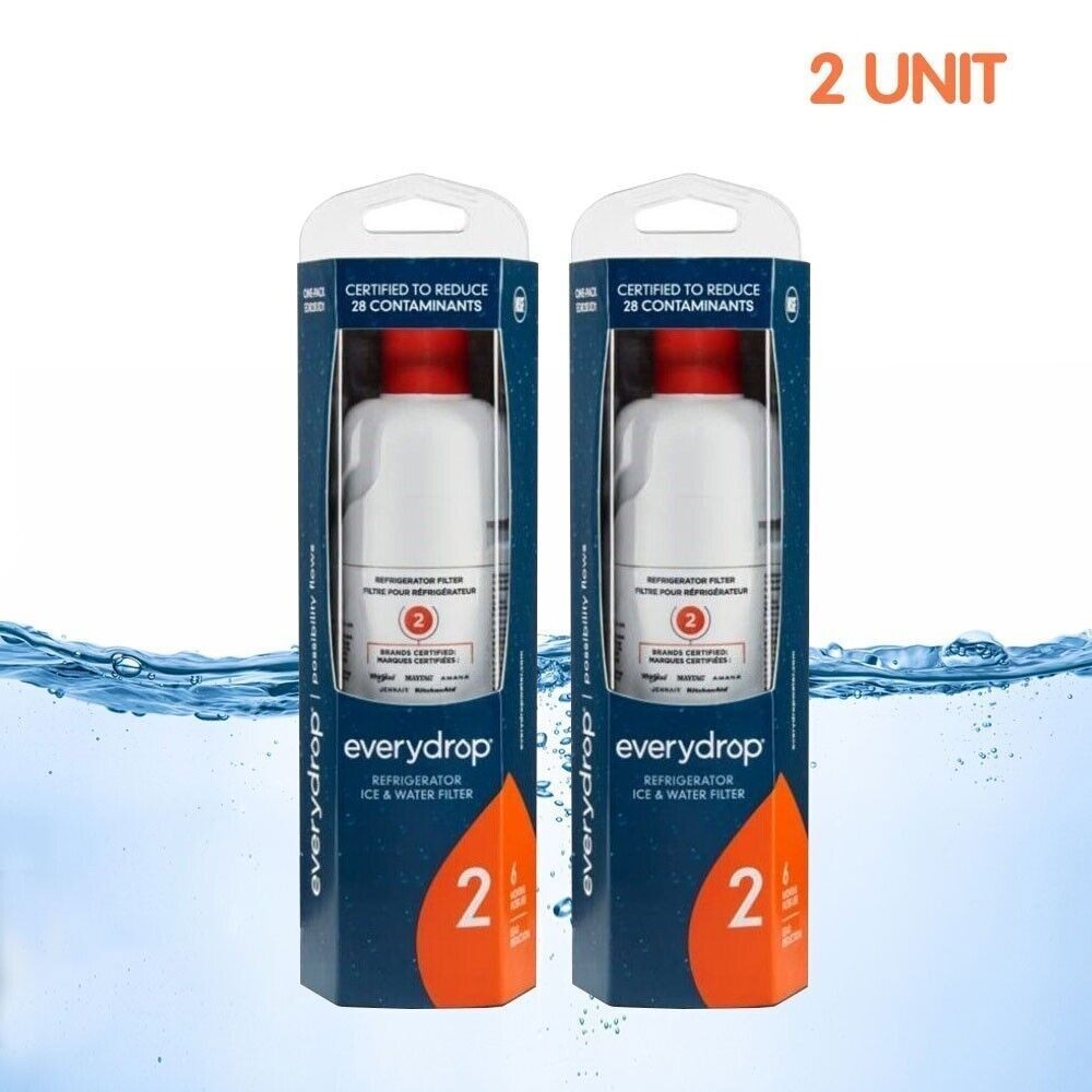 2-Pack ΕVΕRYDROP ΕDR2RXD1 Refrigerator Ice & Wate Filter 2 Sealed Home NEW US