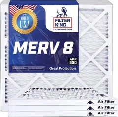 Filter King 16x23x1 Air Filter 4-PACK MERV 8 Actual Size 16 x 23 x .75″