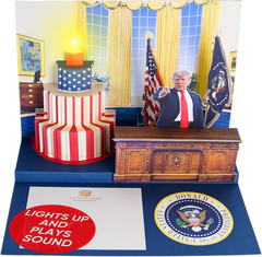 Donald Trump Pop up Birthday Card with Real Voice, Lights & Music – Plays «Hail
