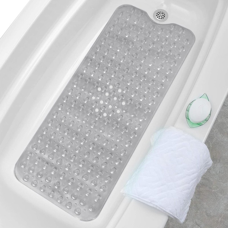 Non Slip Bathtub Mats Suction Cups Washable Bathroom Inside Shower Mat Anti Mold gallery