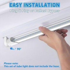 24 Inch T8 LED Tube Light, 10W24W Equiv., 1120LM, 5000K Daylight, Type A+B Pl…
