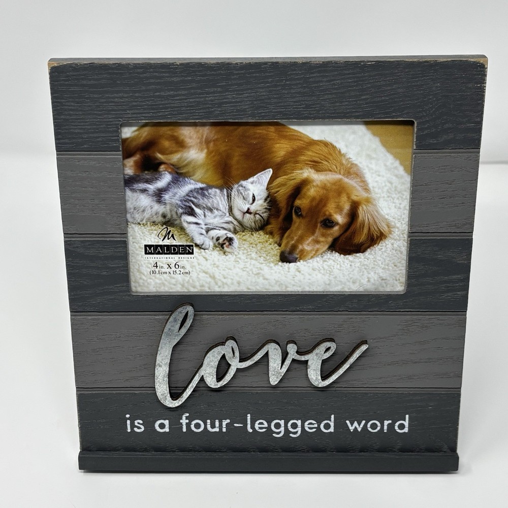 4X6 Love Pet Heartland Picture Frame, 8.11” (W) x 8.85” (H) x .70” (D), Black…