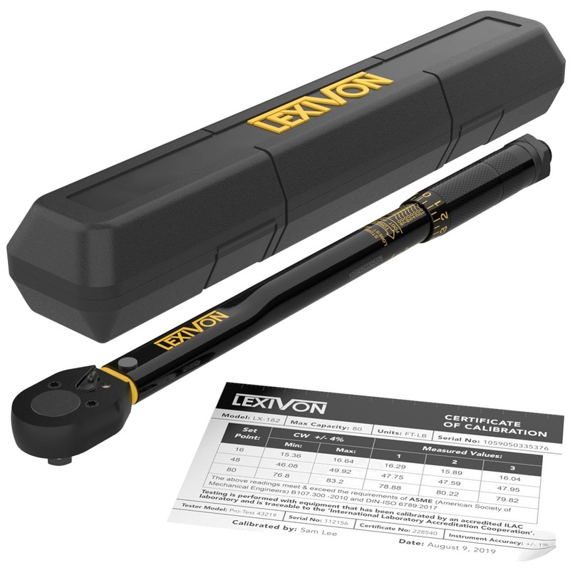 Chrome-moly Alloy Steel Torque Wrench – 10-80 Ft-Lb