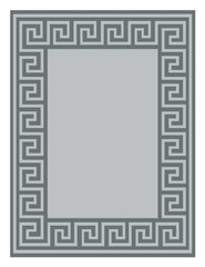 Auto Drive 9′ x 12′ Reversible Grey Greek Key RV Outdoor Patio Mat, Perfect