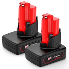 2 Packs For Milwaukee 48-11-2460 for M12 12V LITHIUM Extended Capacity Battery