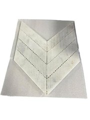 SUNWINGS Chevron Mosaic Backsplash 8.7×7.7In. Honed White Carrara Marble