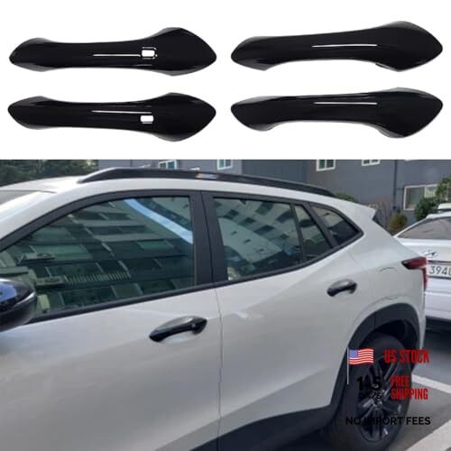AOKIO Trim Compatible for 2024 2025 Chevy Trax Glossy Black Door Handle Cover
