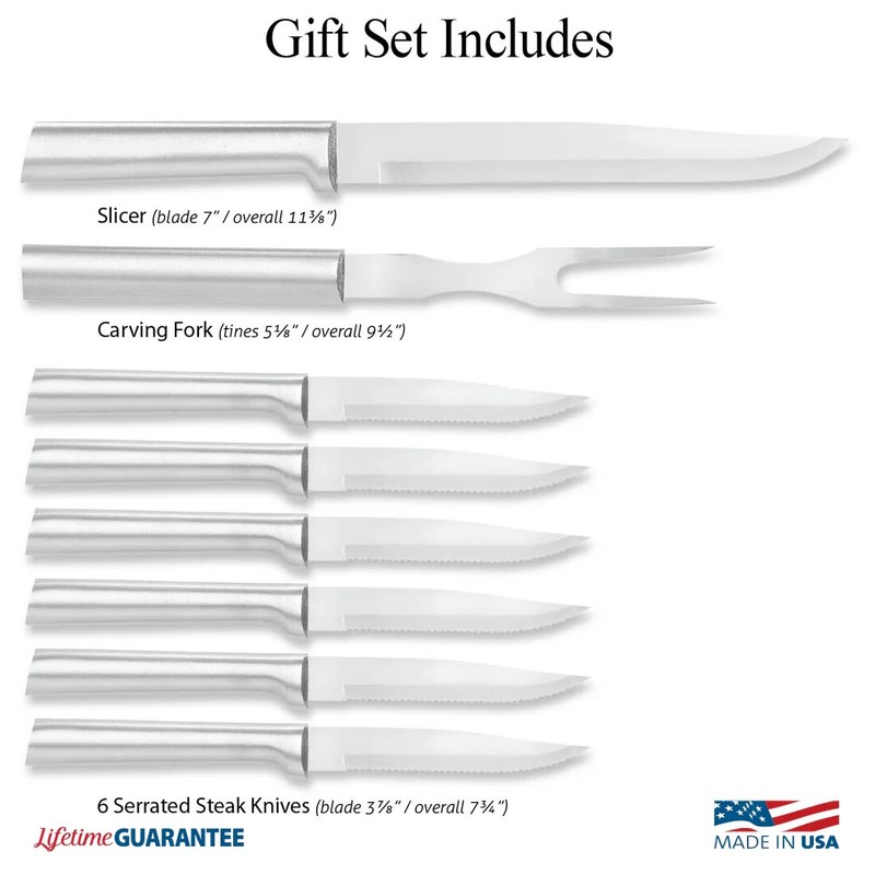 RADA CUTLERY S7S MEAT LOVER’S GIFT SET ALUMINUM HANDLE MADE IN USA