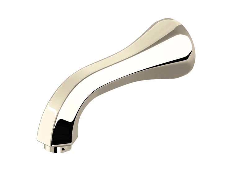 Rohl Hex Palladian Spout Wall Tub Filler in Polished Nickel A1803PN