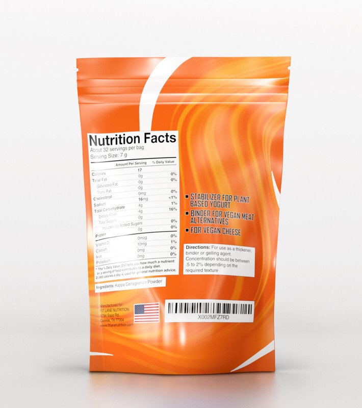 Kappa Carrageenan Powder, for Vegan Cheese, Non-GMO. Refined Food Grade 8 oz Bag gallery