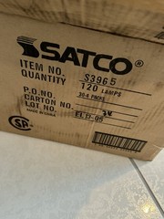 Satco S3965 11 Watt S14 Clear Light bulbs 130 Volt Case 120 Bulbs NOS FULL CASE