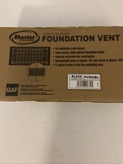 Master Flow Automatic Foundation Vent Polyethylene Black 57 sq-in Net FVRABL