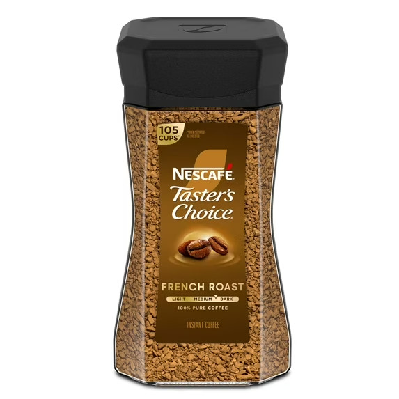 NESCAFE Taster’s Choice French Roast, Dark Roast Coffee Instant Coffee 7-Oz