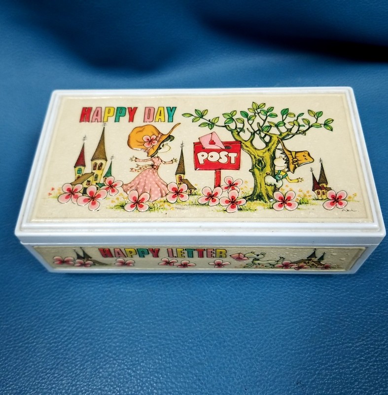 VTG MCM Lady Mate C=81-002 Raindrops Keep Falling On My Head Musical Jewelry Box