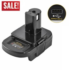 USB Battery Adapter Converter for De walt 20V Milwaukee 18V to Ryobi 18V Tool