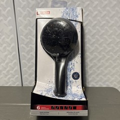 Delta 6.0 -Spray Matte Black 4.5-in Round High Pressure Handheld Shower Head