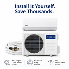 MRCOOL DIY Select 12K Mini Split AC Ductless Heat Pump System 115V WiFi